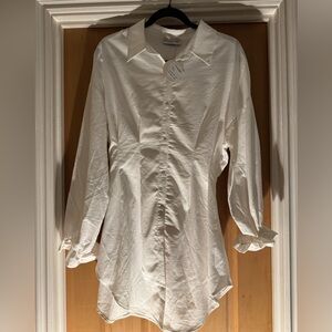 Patrizia Luca White Casual Button Down Shirt